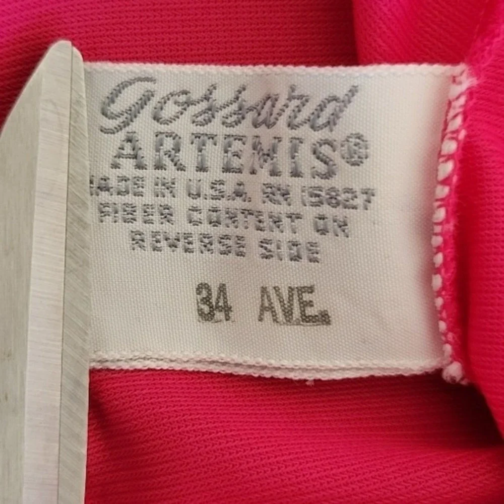 Vintage Gossard Artemis Pink Slip Dress Lace Trim Bust Size‎ 34 Small